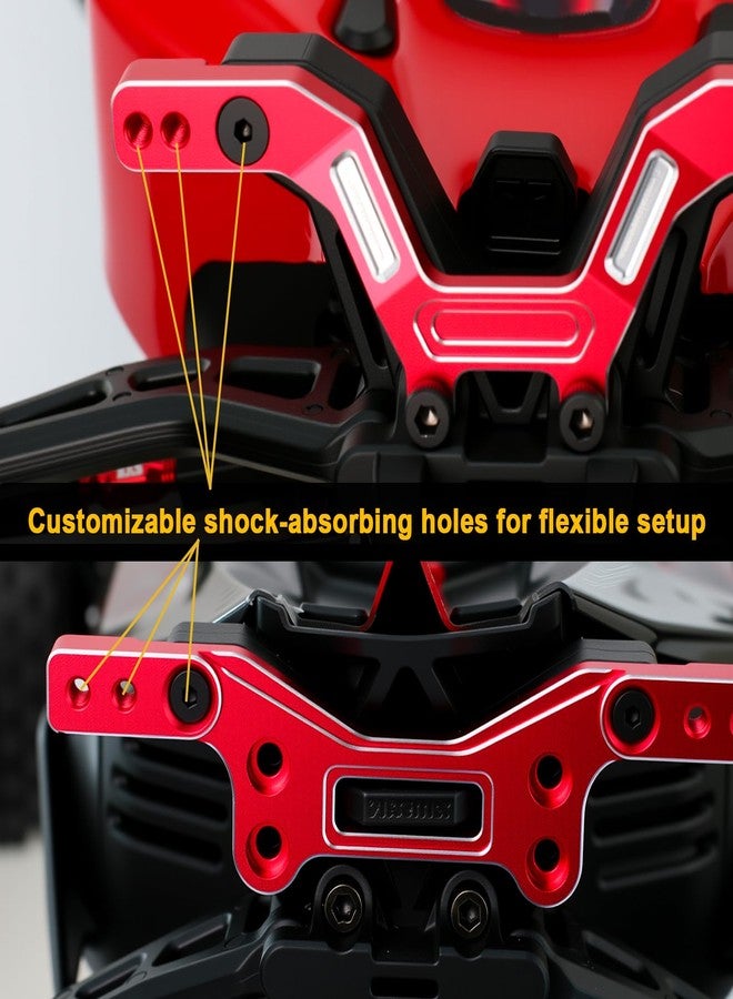 POLANTA Aluminum Alloy Front&Rear Damper Plate for Arrma 1/14 Typhon Grom Upgrade Parts (Red) - Image 4